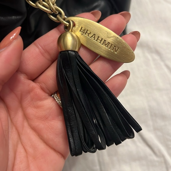 Black Brahmin quilted satchel with shoulder strap - Picture 6 of 12